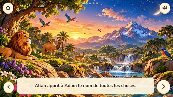 Le récit, dit à voix haute — capture du jeu