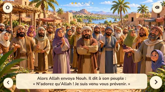 Nouh devant son peuple — capture du jeu