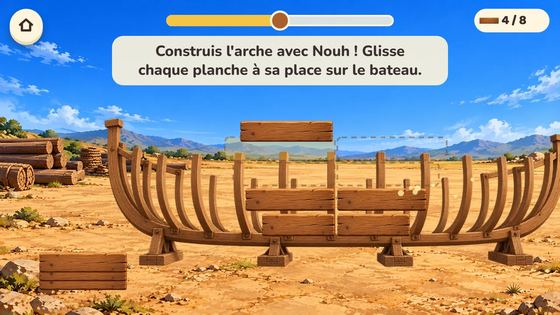 Les planches de l’arche — capture du jeu