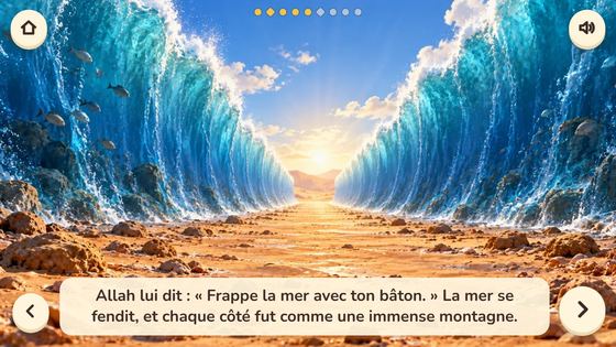 La mer s’ouvre — capture du jeu